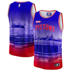 Fanatics Detroit Pistons NBA & KidSuper Studios Unisex Hometown Jersey Red