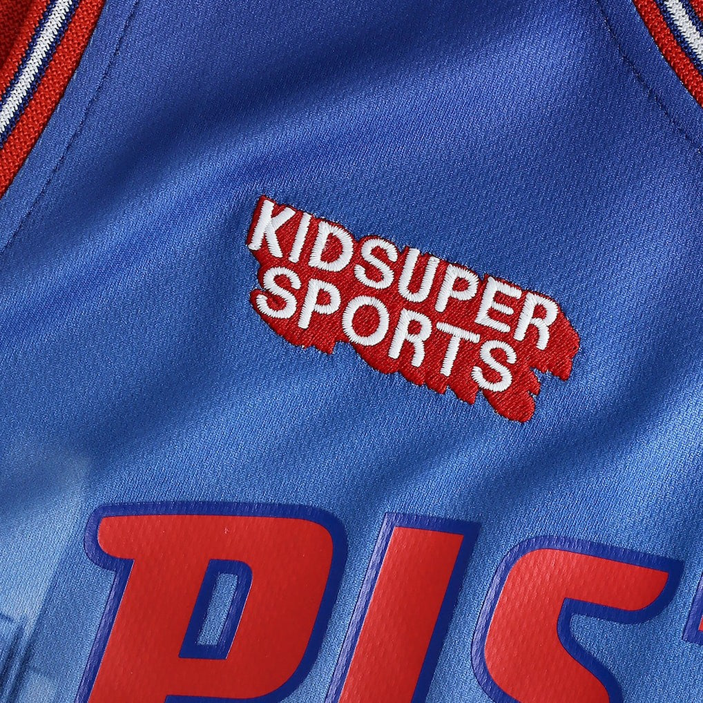Fanatics Detroit Pistons NBA & KidSuper Studios Unisex Hometown Jersey Red