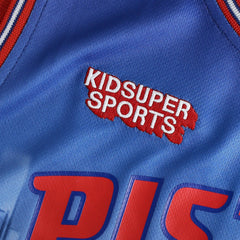 Fanatics Detroit Pistons NBA & KidSuper Studios Unisex Hometown Jersey Red