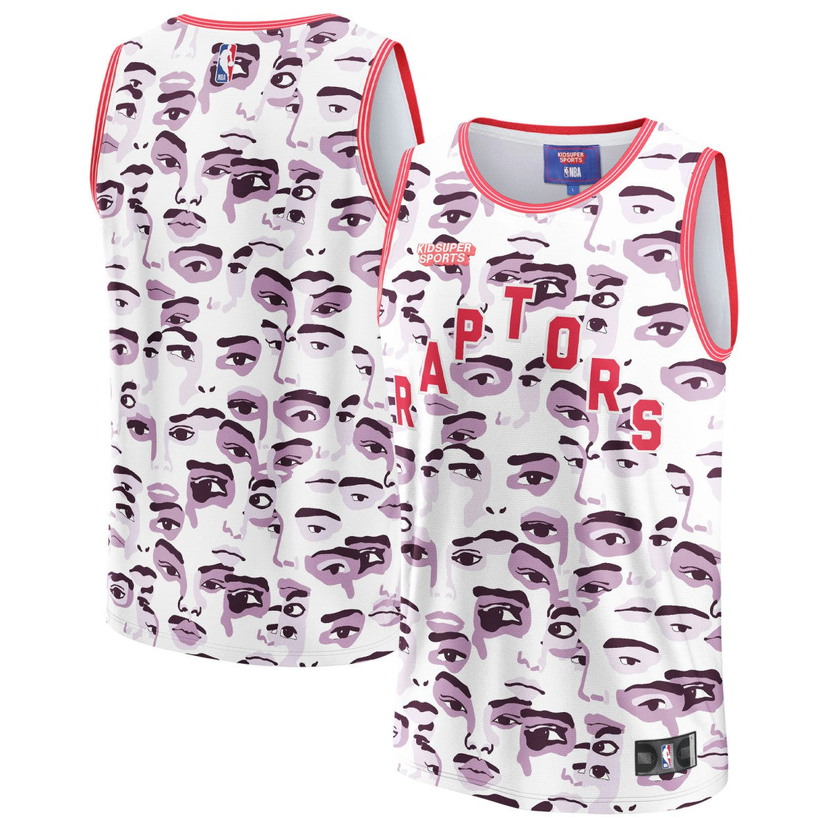 Fanatics Toronto Raptors NBA & KidSuper Studios Unisex Hometown Jersey White