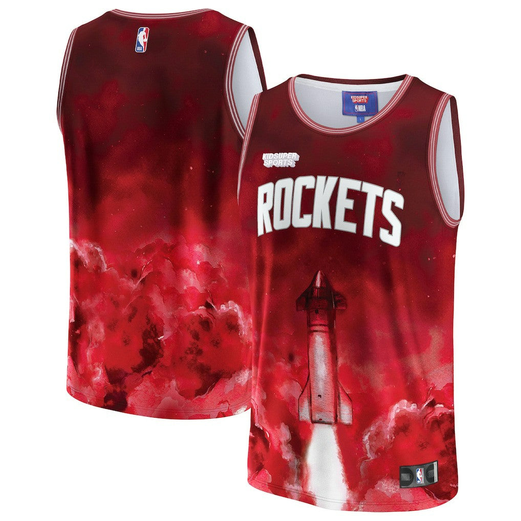 Fanatics Houston Rockets NBA & KidSuper Studios Unisex Hometown Jersey Red