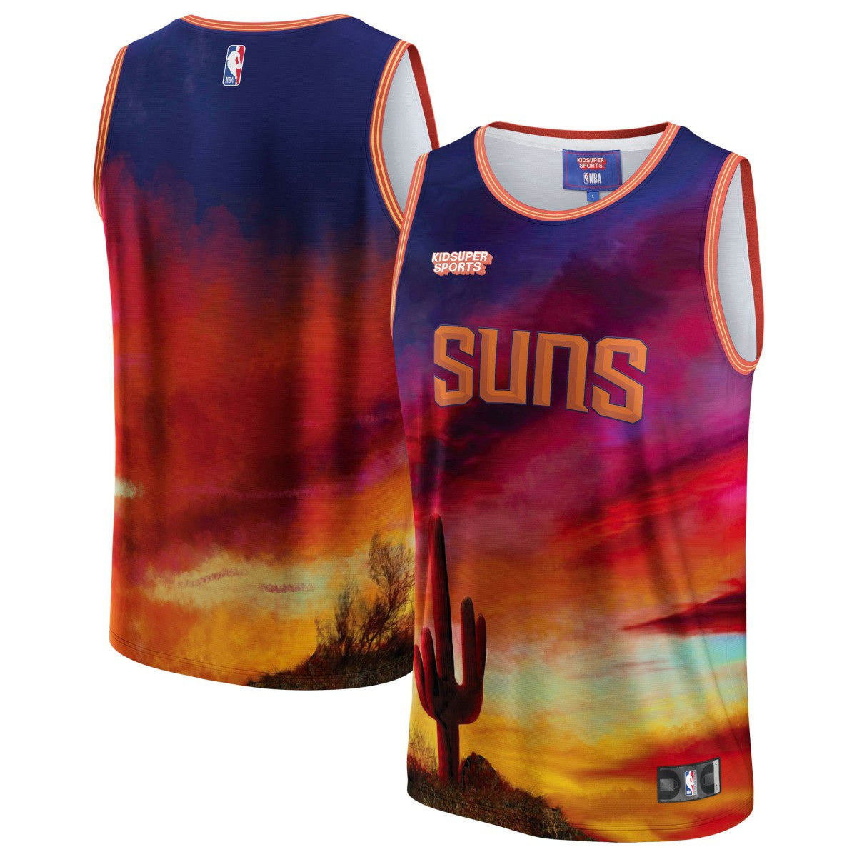 Fanatics Phoenix Suns NBA & KidSuper Studios Unisex Hometown Jersey Red