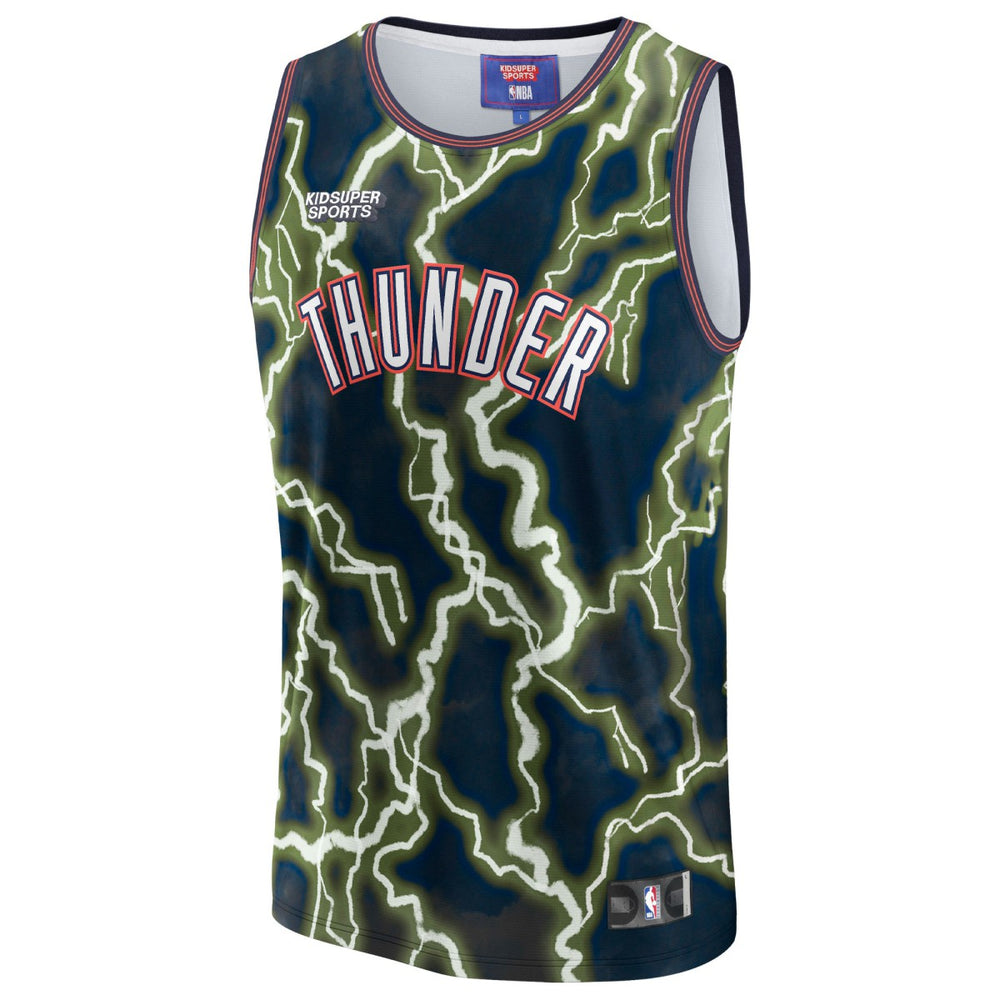 Fanatics Oklahoma City Thunder NBA & KidSuper Studios Unisex Hometown Jersey Black