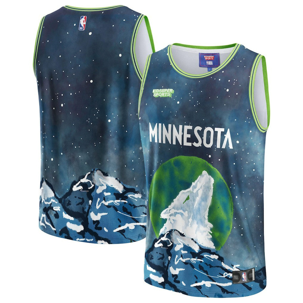 Fanatics Minnesota Timberwolves NBA & KidSuper Studios Unisex Hometown Jersey Blue