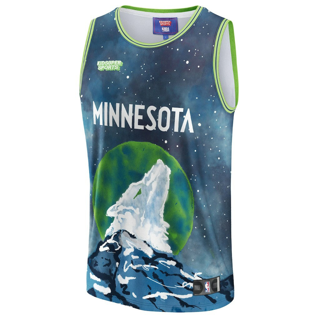 Fanatics Minnesota Timberwolves NBA & KidSuper Studios Unisex Hometown Jersey Blue
