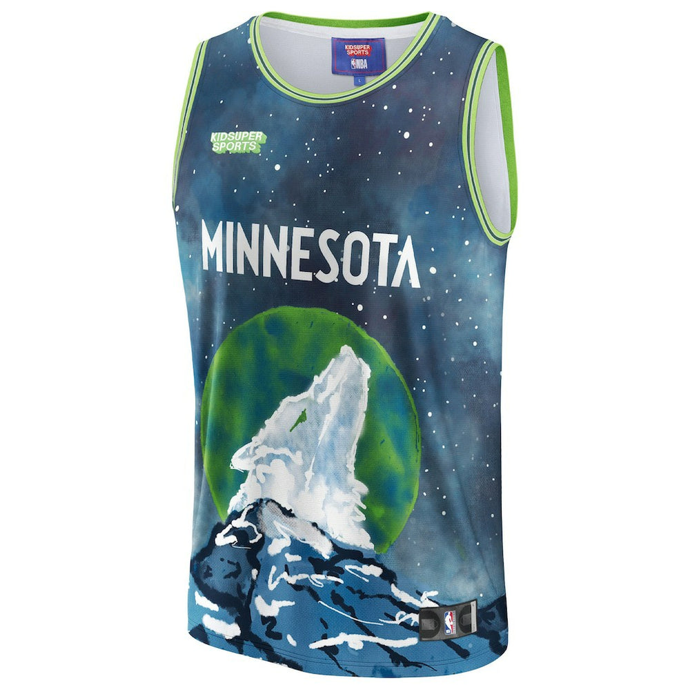Fanatics Minnesota Timberwolves NBA & KidSuper Studios Unisex Hometown Jersey Blue