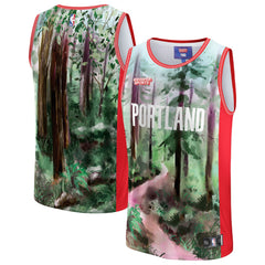 Fanatics Portland Trail Blazers NBA & KidSuper Studios Unisex Hometown Jersey Green