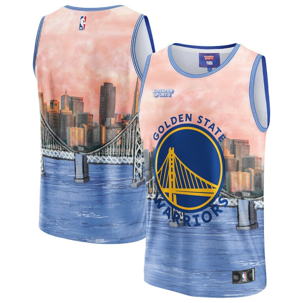 Fanatics Golden State Warriors NBA & KidSuper Studios Unisex Hometown Jersey Blue