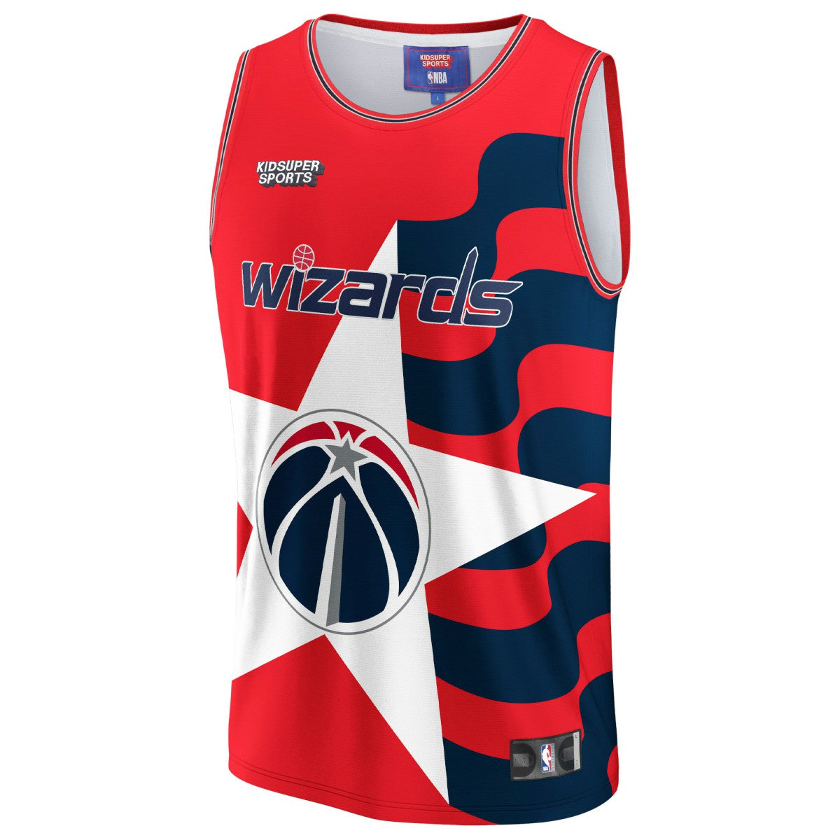 Fanatics Washington Wizards NBA & KidSuper Studios Unisex Hometown Jersey Red