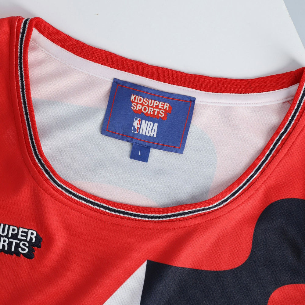 Fanatics Washington Wizards NBA & KidSuper Studios Unisex Hometown Jersey Red