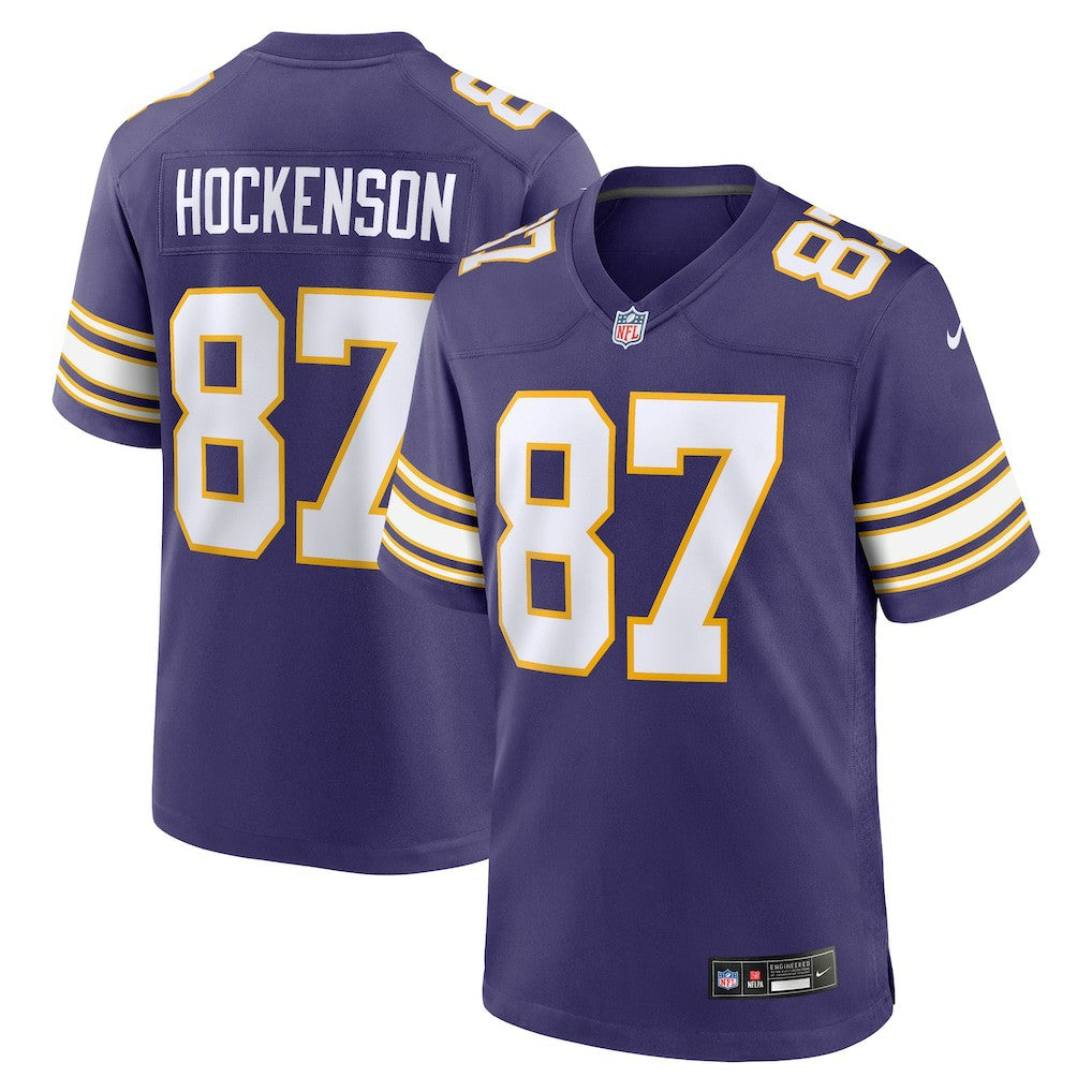 T.J. Hockenson Minnesota Vikings Classic Player Game Jersey - Purple - Nike