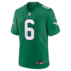 DeVonta Smith Philadelphia Eagles Alternate Game Player Jersey - Kelly Green - Nike