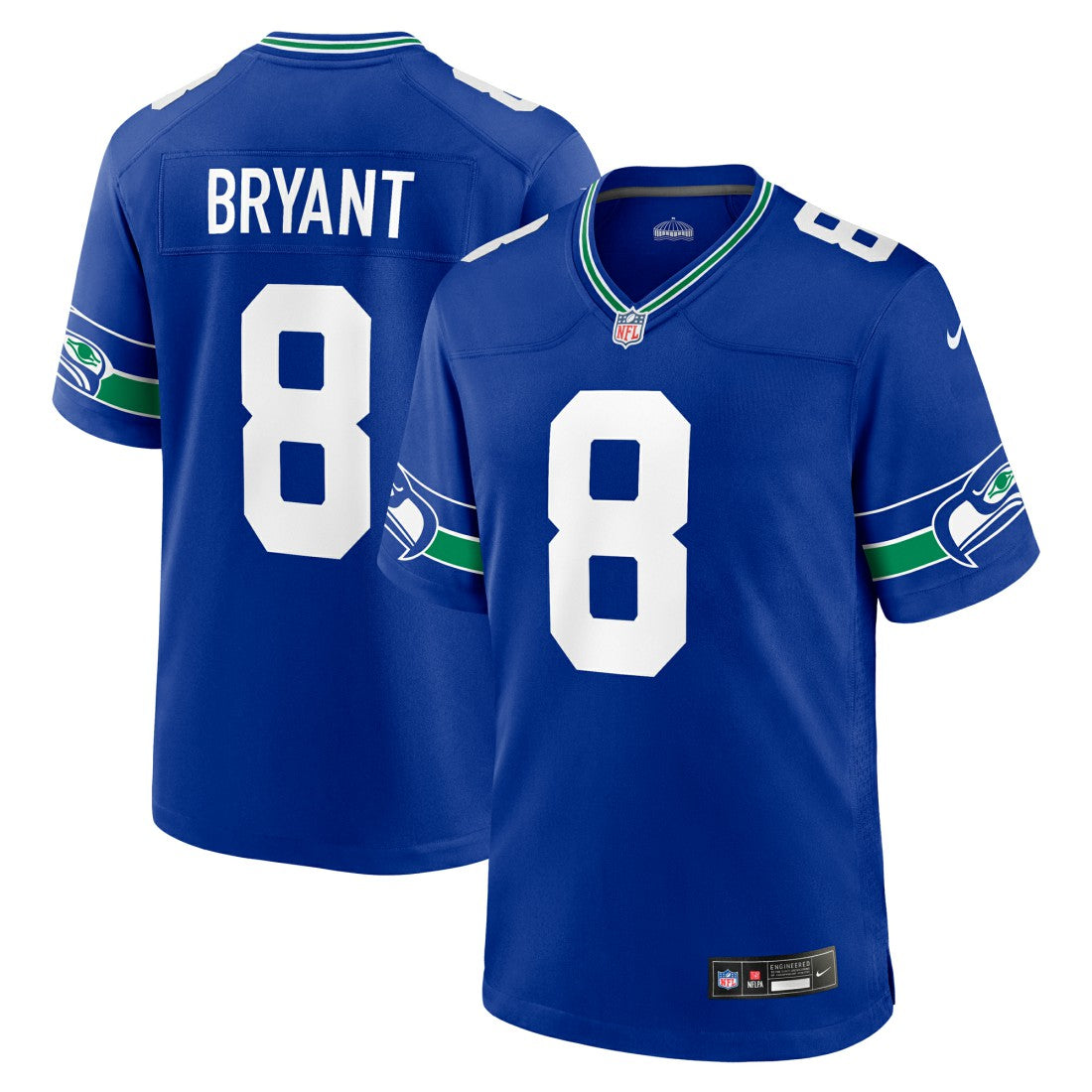 Coby Bryant Seattle Seahawks Throwback Player Game Jersey - Royal - Nike