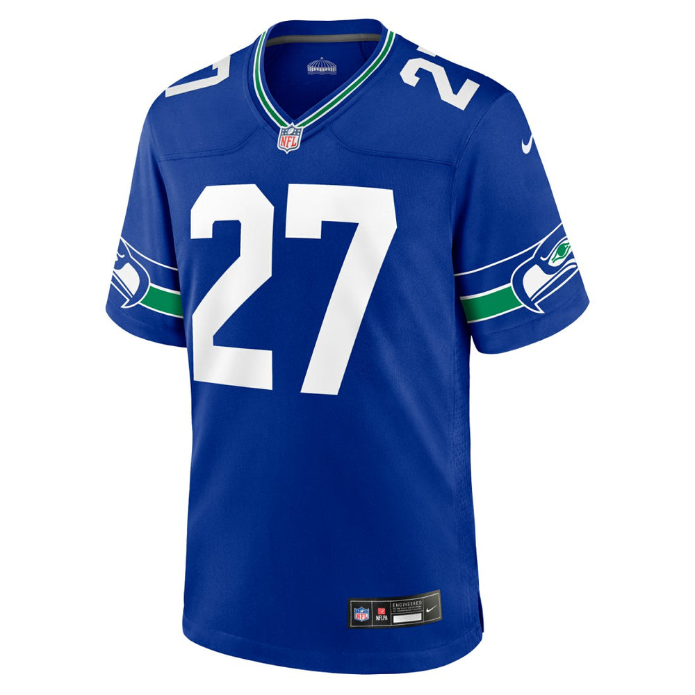 Tariq Woolen Seattle Seahawks Throwback Player Game Jersey - Royal - Nike