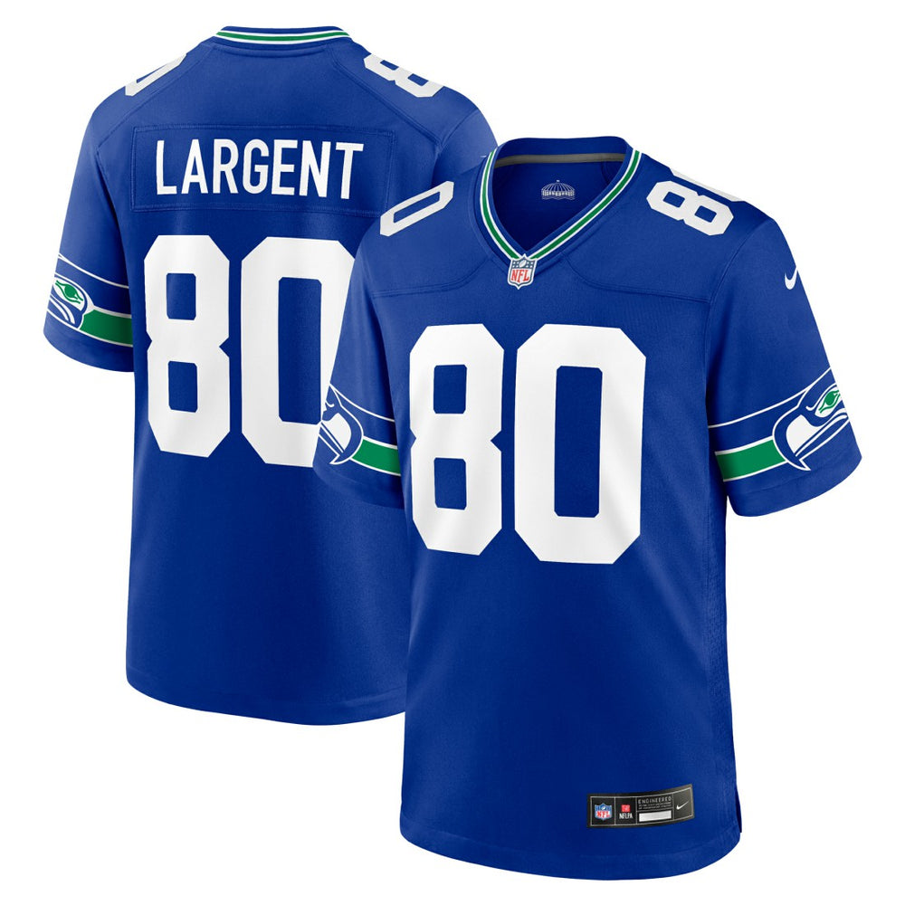 Steve Largent Seattle Seahawks Throwback Retired Player Game Jersey - Royal - Nike