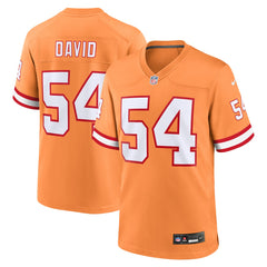 Lavonte David Tampa Bay Buccaneers Throwback Game Jersey - Orange - Nike