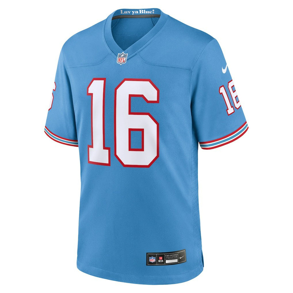 Treylon Burks Tennessee Titans Oilers Throwback Alternate Game Player Jersey - Light Blue - Nike