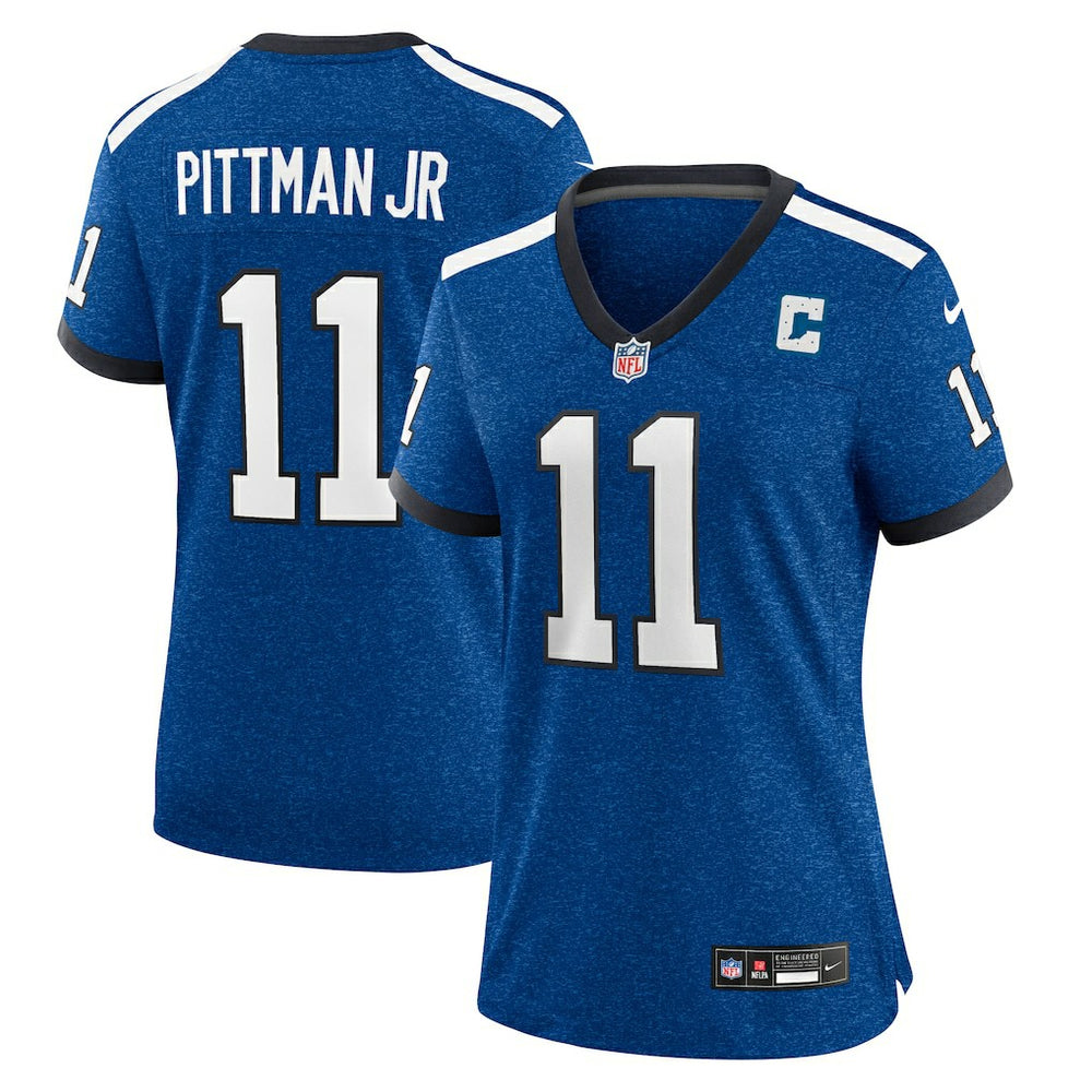 Michael Pittman Jr. Indianapolis Colts Women's Indiana Nights Alternate Game Jersey - Royal - Nike