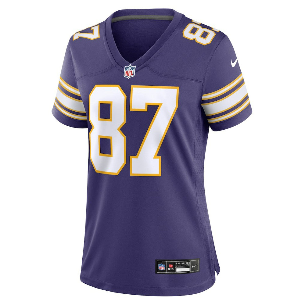 T.J. Hockenson Minnesota Vikings Women's Player Jersey - Purple - Nike