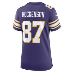 T.J. Hockenson Minnesota Vikings Women's Player Jersey - Purple - Nike