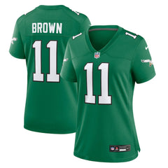 A.J. Brown Philadelphia Eagles Women's Player Jersey - Kelly Green - Nike