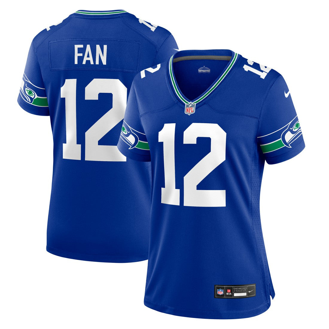 12s Seattle Seahawks Women's Player Jersey - Royal - Nike