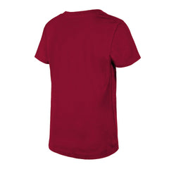 Washington Commanders New Era Girls Youth Reverse Sequin V-Neck T-Shirt - Burgundy - NFL