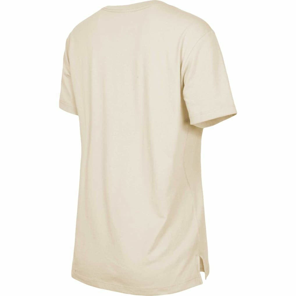 New England Patriots New Era Women's Third Down Historic T-Shirt - Tan - NFL