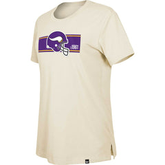 Minnesota Vikings New Era Women's Third Down Historic T-Shirt - Tan - NFL