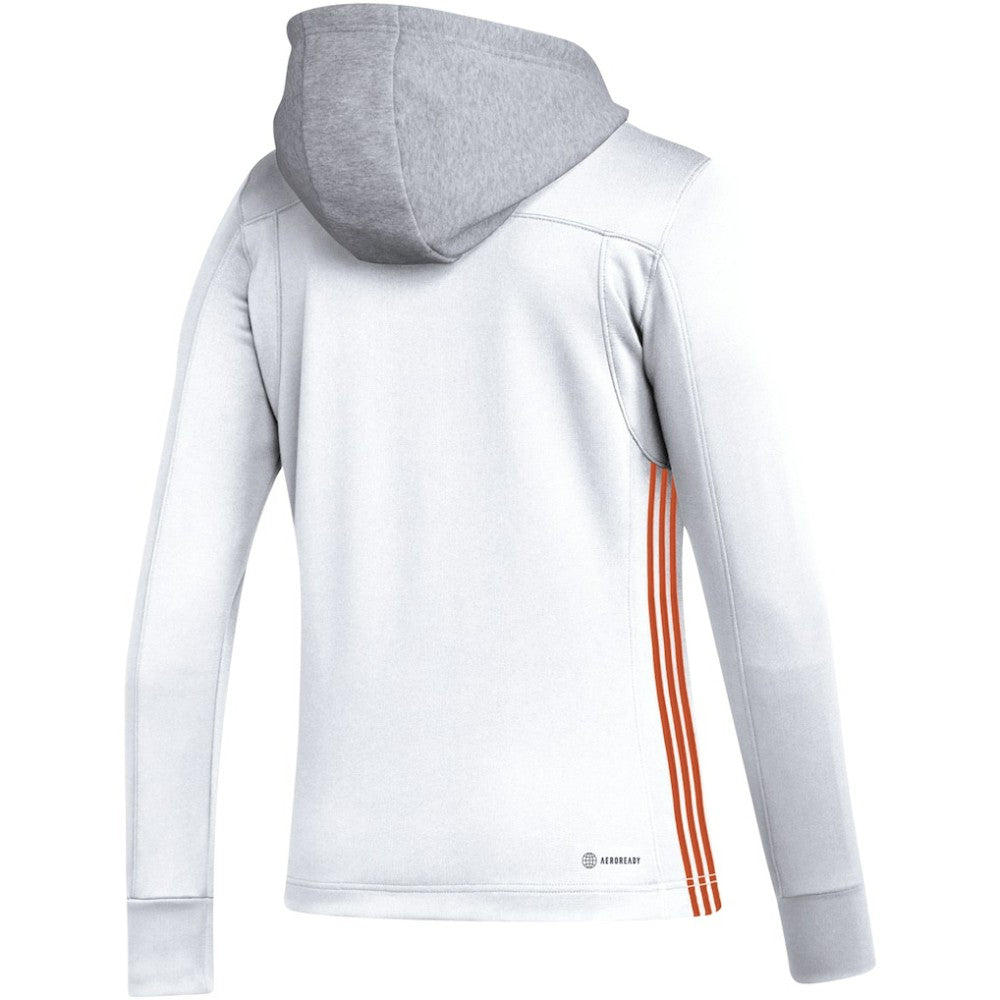Philadelphia Flyers adidas Women's Refresh Skate Lace AEROREADY Pullover Hoodie - White | Adidas Clearance