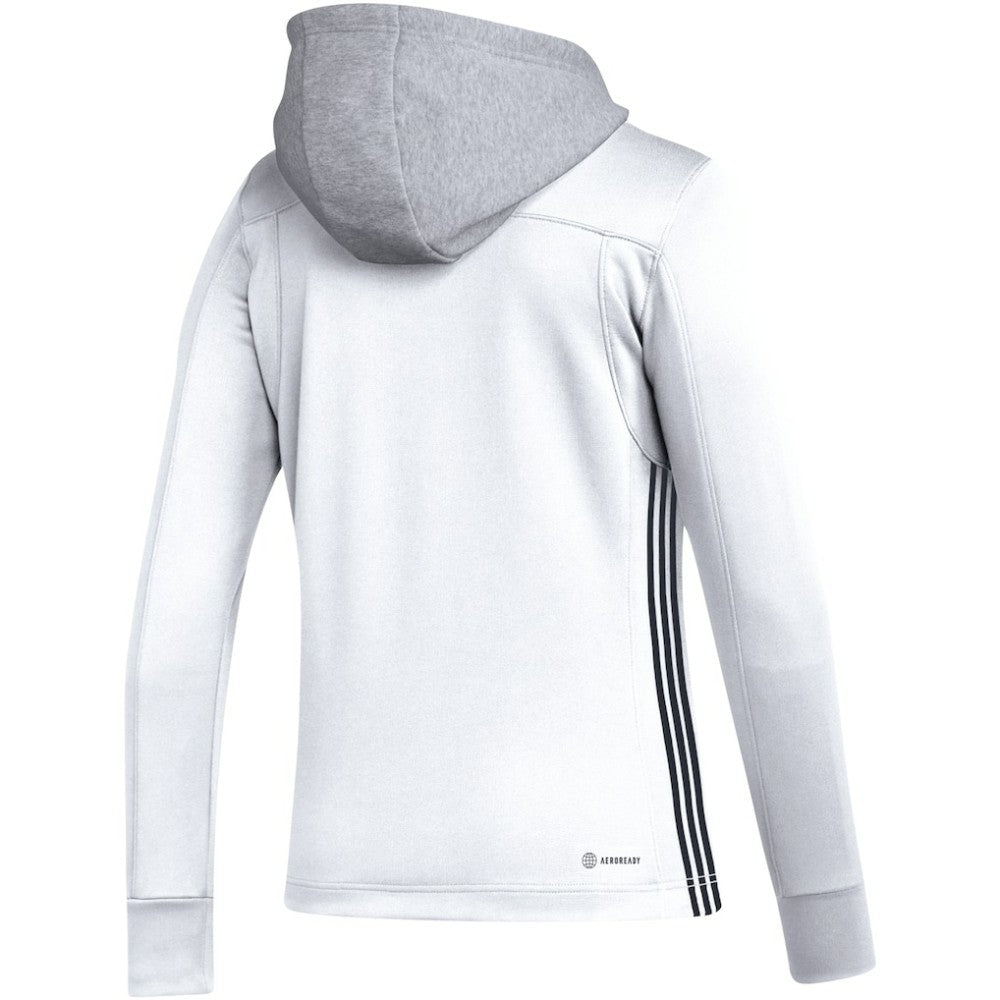 Los Angeles Kings adidas Women's Refresh Skate Lace AEROREADY Pullover Hoodie - White | Adidas Clearance