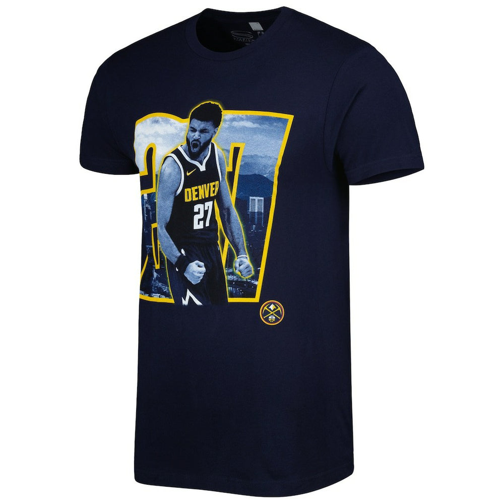 Jamal Murray Denver Nuggets Stadium Essentials Unisex Player Skyline T-Shirt Navy