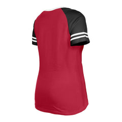 Arizona Cardinals New Era Women's Raglan Lace-Up T-Shirt - Cardinal - NFL