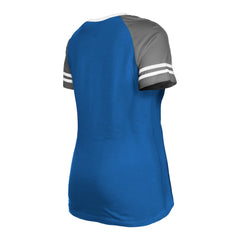 Indianapolis Colts New Era Women's Raglan Lace-Up T-Shirt - Royal - NFL
