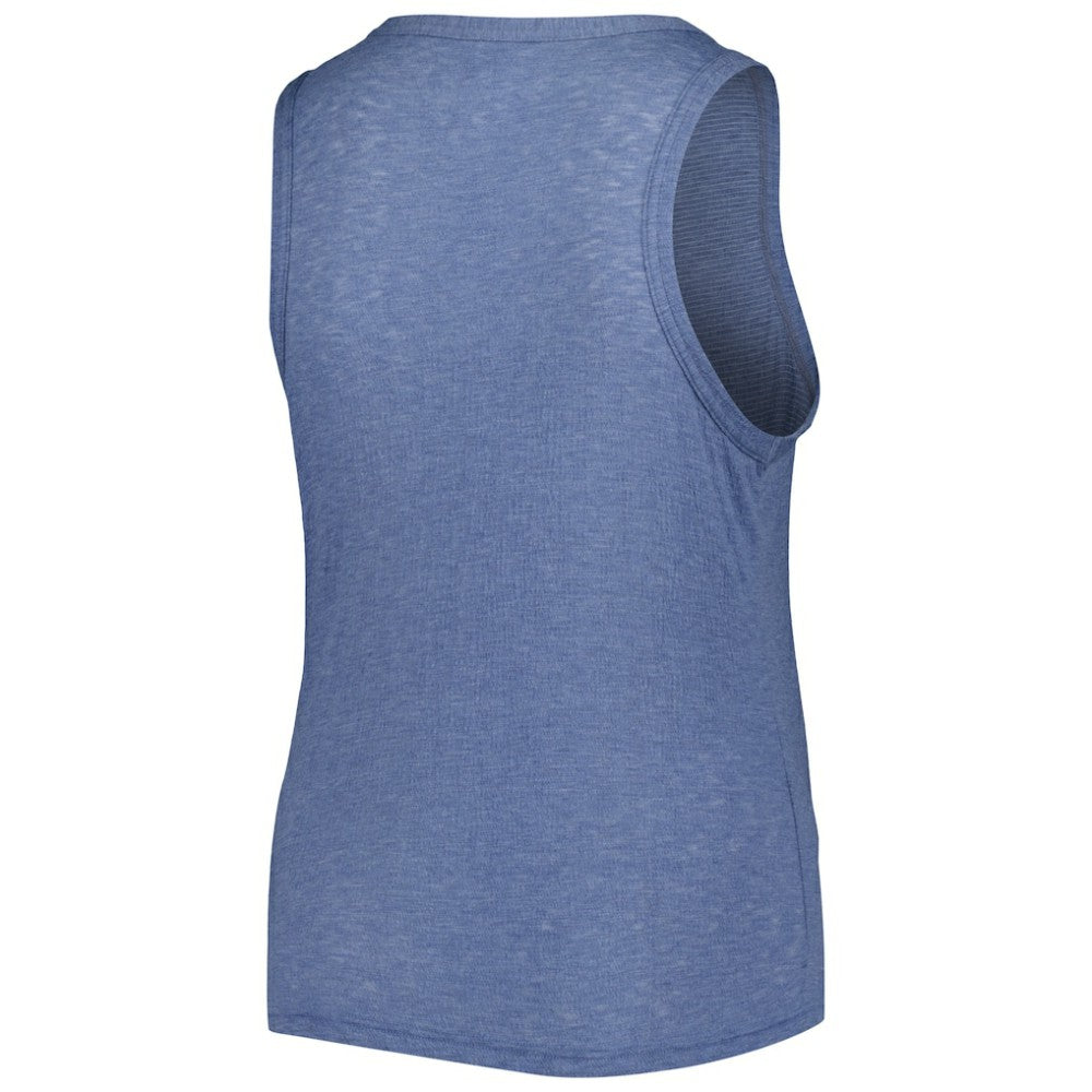Atlanta Braves Soft as a Grape Women's Plus Size High Neck Tri-Blend Tank Top for sale