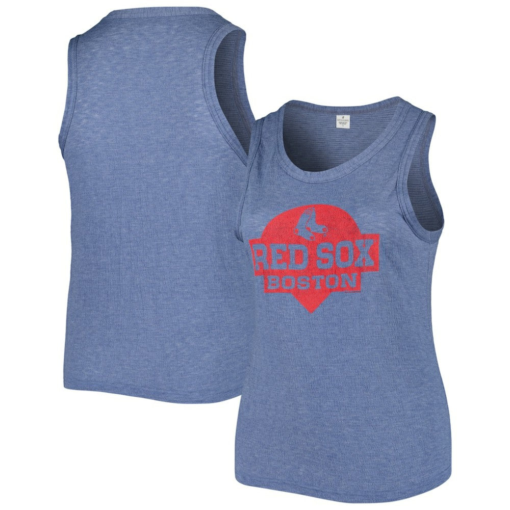 Boston Red Sox Soft as a Grape Women's Plus Size High Neck Tri-Blend Tank Top Near Me
