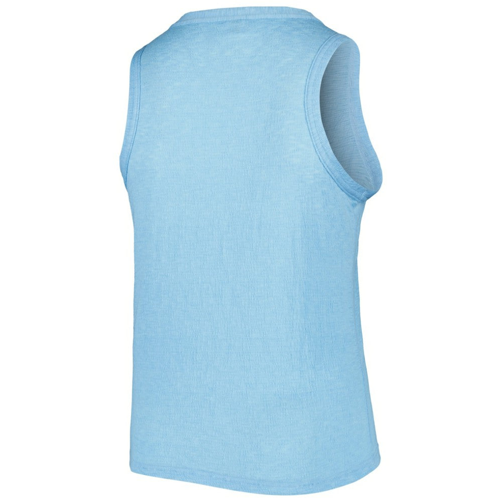 Chicago Cubs Soft as a Grape Women's Plus Size High Neck Tri-Blend Tank Top Near Me