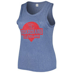 Cleveland Guardians Soft as a Grape Women's Plus Size High Neck Tri-Blend Tank Top Discount