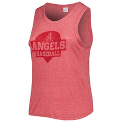 Los Angeles Angels Soft as a Grape Women's Plus Size High Neck Tri-Blend Tank Top Online