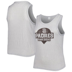San Diego Padres Soft as a Grape Women's Plus Size High Neck Tri-Blend Tank Top Sale
