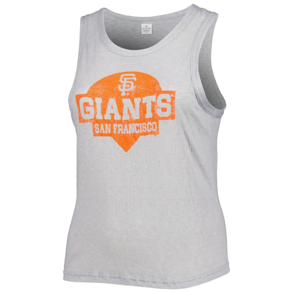 San Francisco Giants Soft as a Grape Women's Plus Size High Neck Tri-Blend Tank Top Discount