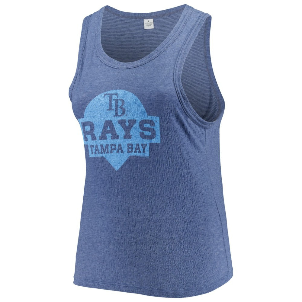Tampa Bay Rays Soft as a Grape Women's Plus Size High Neck Tri-Blend Tank Top Near Me