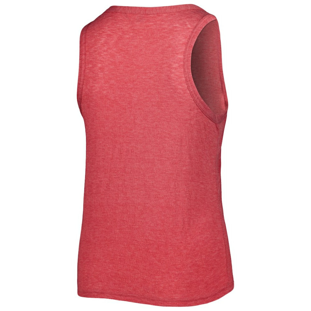 Texas Rangers Soft as a Grape Women's Plus Size High Neck Tri-Blend Tank Top Discount