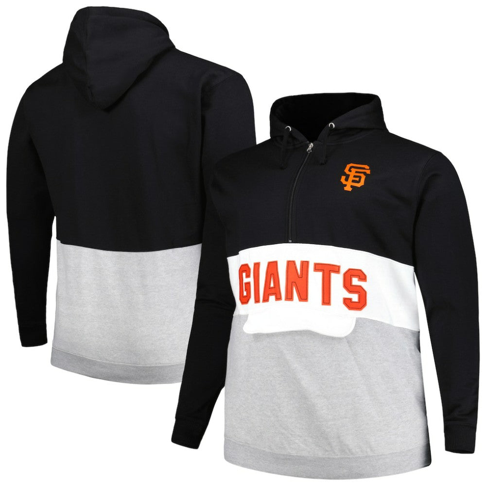 San Francisco Giants Big & Tall Fleece Half-Zip Hoodie for sale