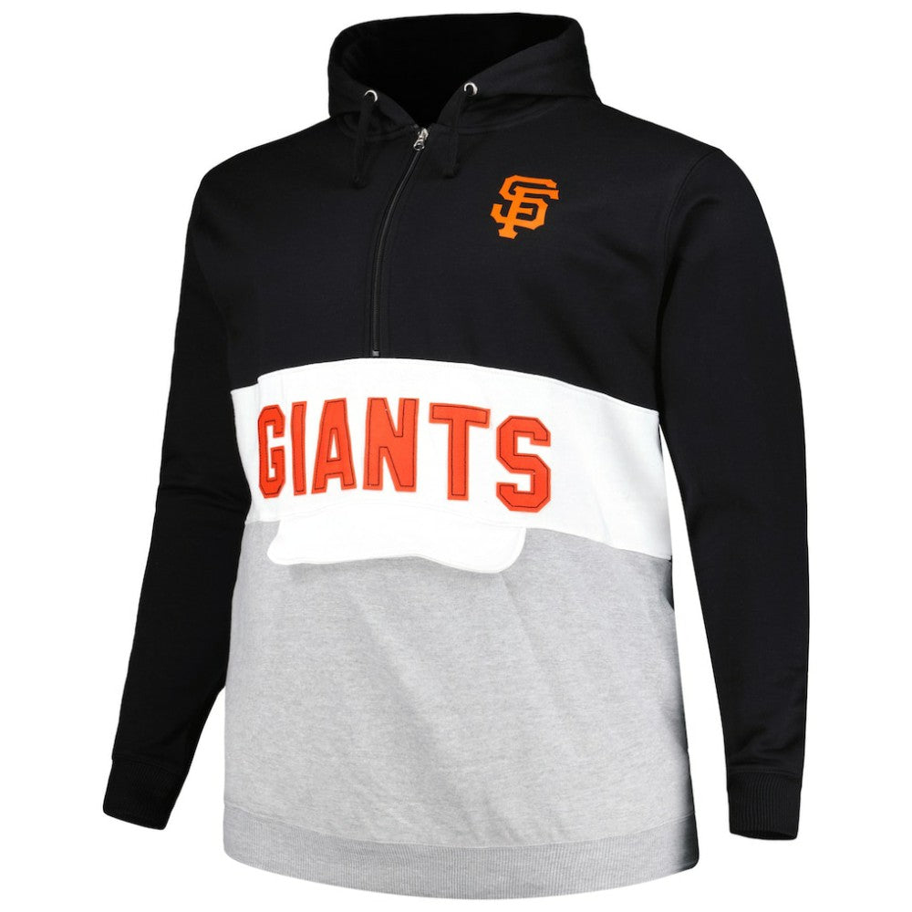 San Francisco Giants Big & Tall Fleece Half-Zip Hoodie for sale