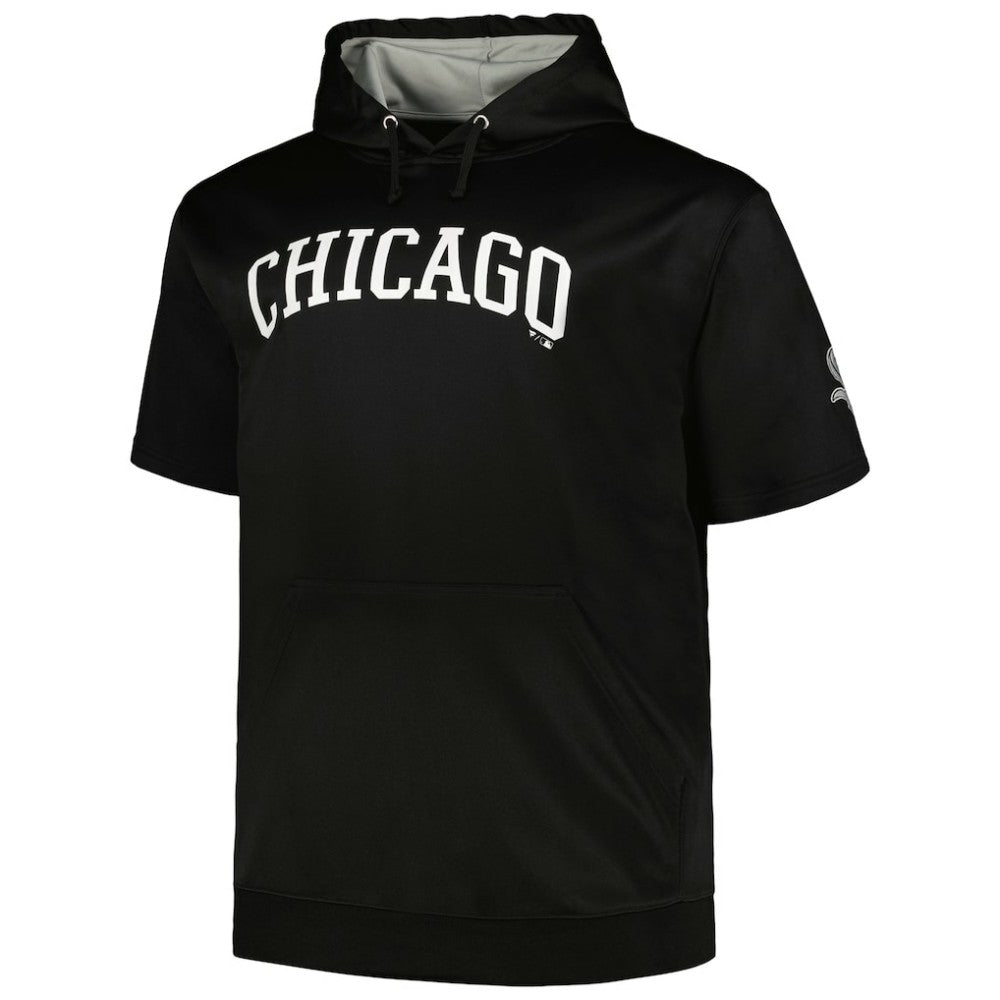 Chicago White Sox Profile Big & Tall Contrast Short Sleeve Pullover Hoodie Outlet