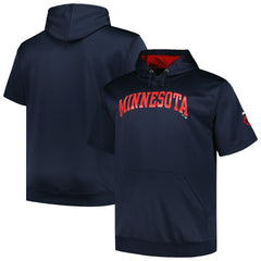 Minnesota Twins Profile Big & Tall Contrast Short Sleeve Pullover Hoodie Near Me