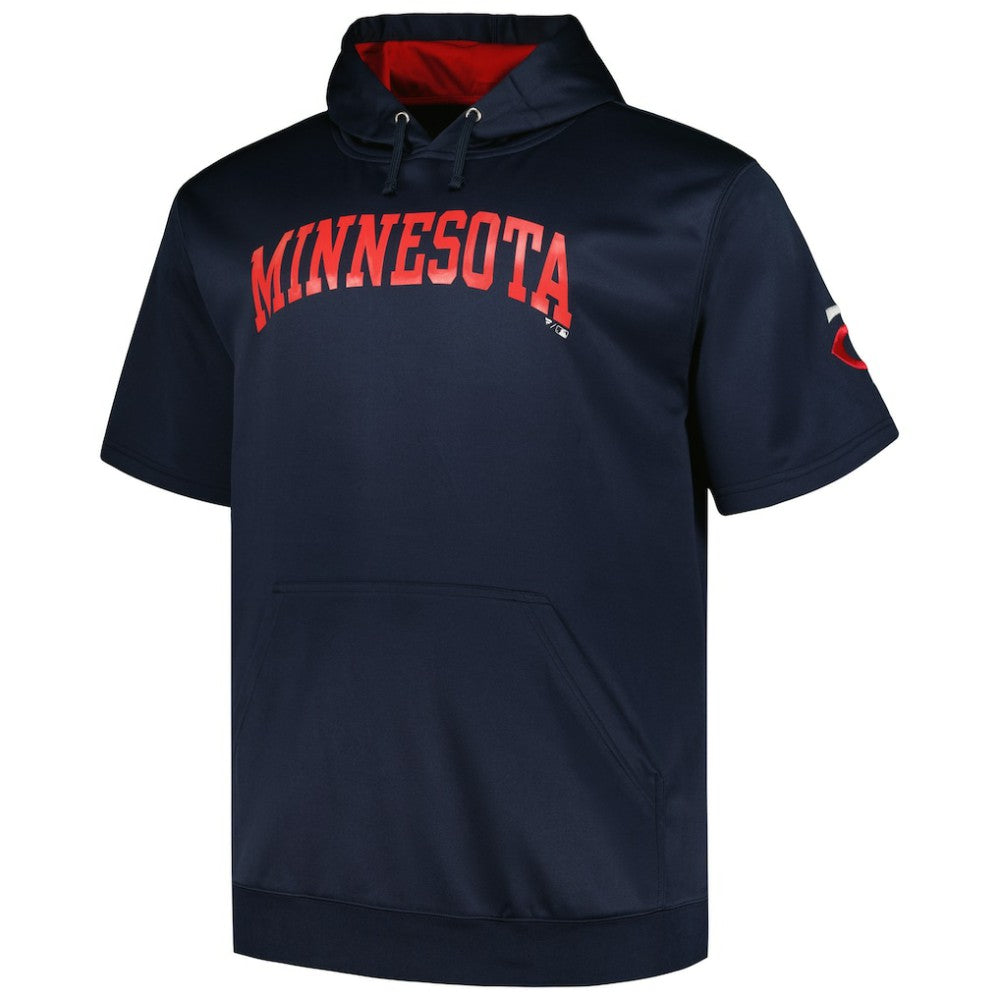 Minnesota Twins Profile Big & Tall Contrast Short Sleeve Pullover Hoodie Near Me