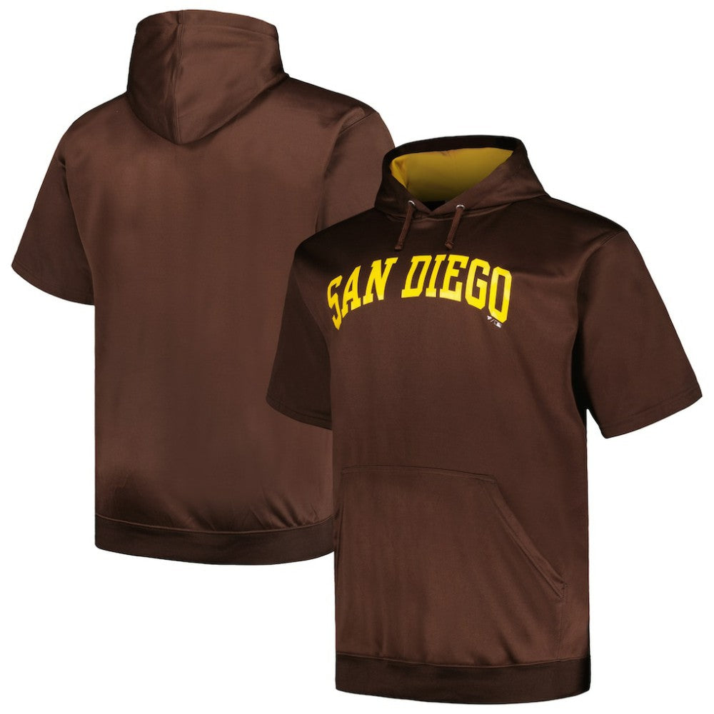 San Diego Padres Profile Big & Tall Contrast Short Sleeve Pullover Hoodie Online