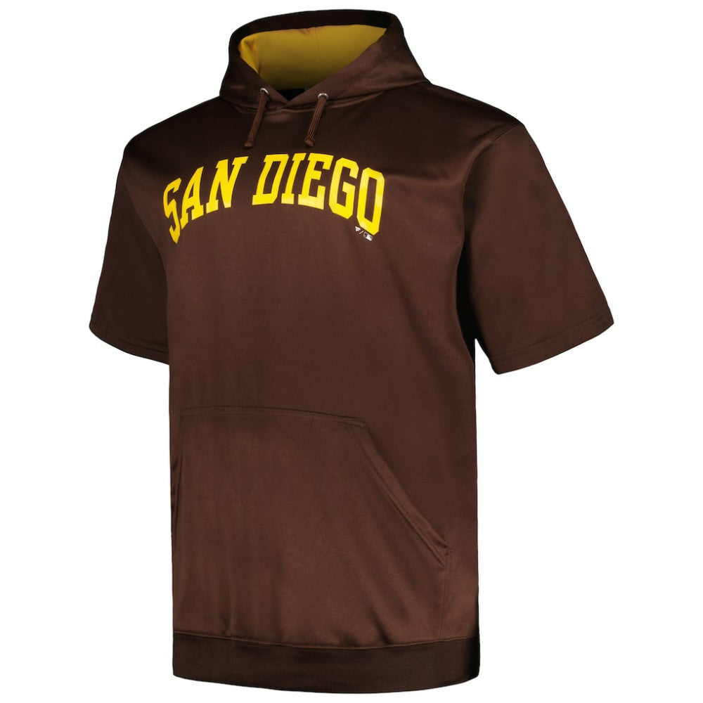 San Diego Padres Profile Big & Tall Contrast Short Sleeve Pullover Hoodie Online